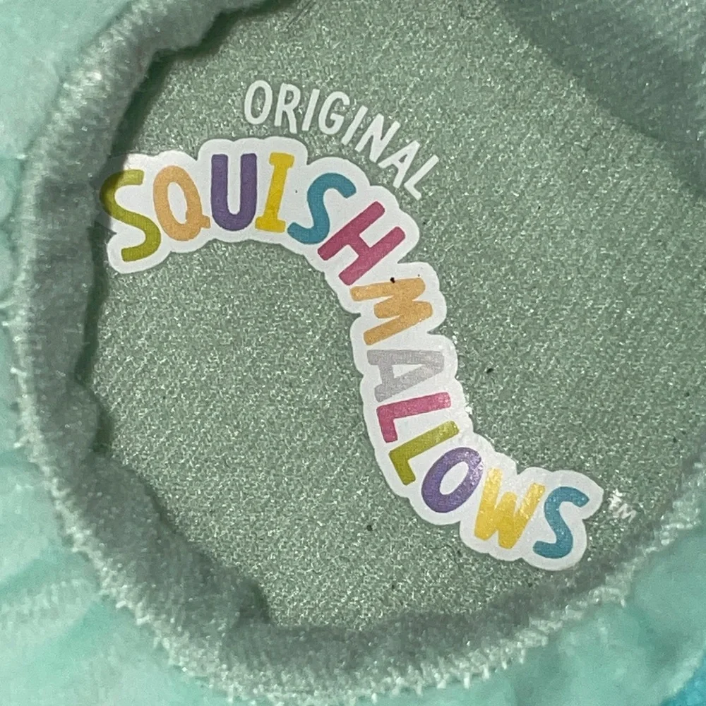 NEW Girls Graciela Cactus Squishmallows Teal Kids Plush Slippers M 13 / 1